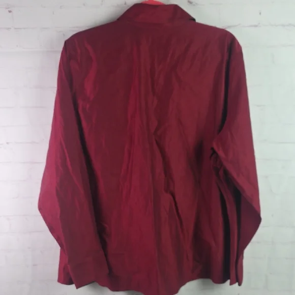 Coldwater Creek Men's Deep Red Button Down Shirt - Picture 5 of 5